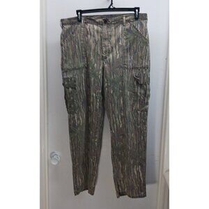 Liberty Men's Camo Pants 38 x 32 Hunting Cotton Poly Cargo 6 Pocket Realtree GUC